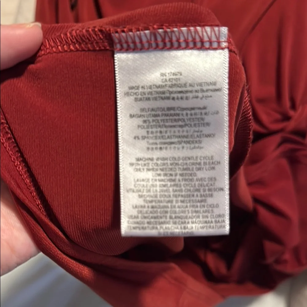 BCBGeneration Red Halter Tunic Top - Picture 4 of 4